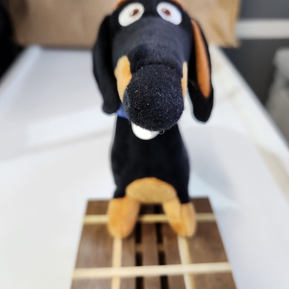 Ty Beanie Black and Tan Dachshund Plush Toy